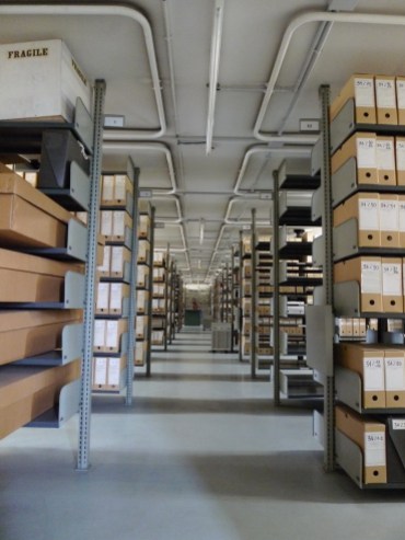 Les fonds privés des Archives de Rennes, magasin 5. Cliché Macula Nigra, 9 mai 2016.