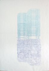 HORIZON. Feutre alcool sur papier, 150 x 200 cm. Macula Nigra, 28 août 2016.