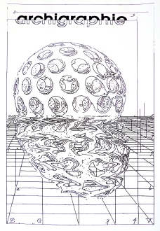 Buckminster Fuller's Dome, feutre alcool sur papier 100 x 150 cm, DrawBot. Macula Nigra, 28 août 2016.